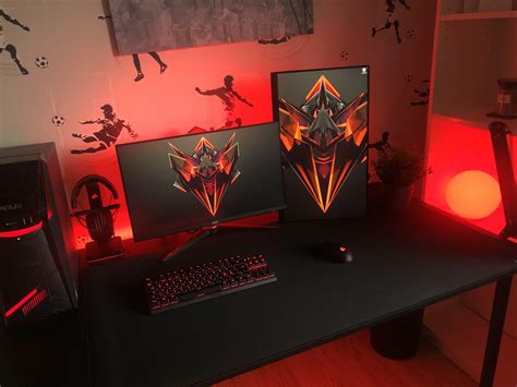 My black and red setup🖤 ️ I would love to hear your thoughts 😀 : r/setups