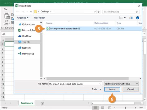 How To Import And Export Data Into Excel Customguide