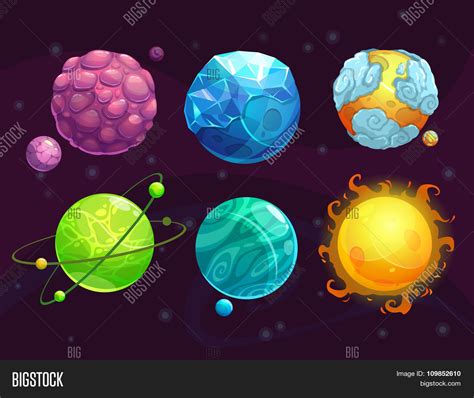 Cartoon Fantasy Alien Vector & Photo (Free Trial) | Bigstock