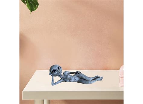 Estatueta De Estátua Extraterrestre De Resina Alienígena Para Decoração