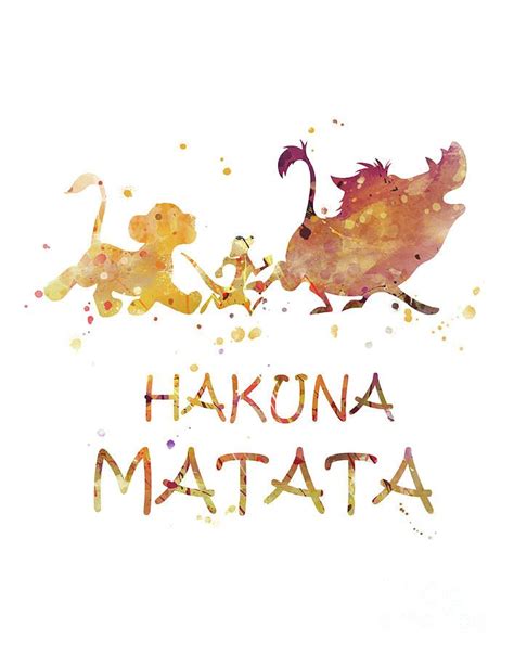 Hakuna Matata By Monn Print Iphone Fondos De Pantalla Fondos De