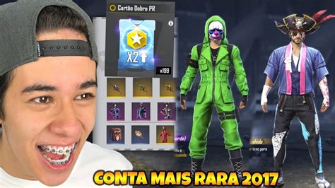 GANHEI DE PRESENTE A CONTA MAIS RARA QUE JÁ VI NO FREE FIRE YouTube