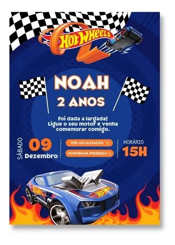 Convite Digital Interativo Hot Wheels