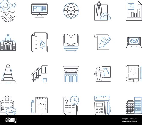 Analytical Instruments Line Icons Collection Spectrometry