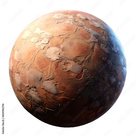 Planet Ground With Stamped Concrete Textures Transparent Background