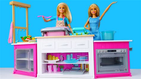 Demostración De La Nueva Cocina De Barbie En Español Muñecas Barbie Y