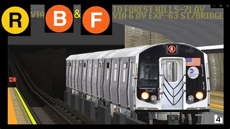 Openbve Special R Train To Forest Hills St Avenue Via Av Exp St