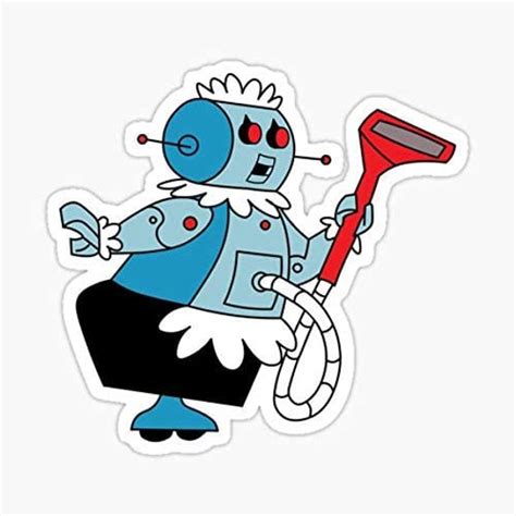 Rosie The Robot Maid from The Jetsons Sticker Sticker | Etsy