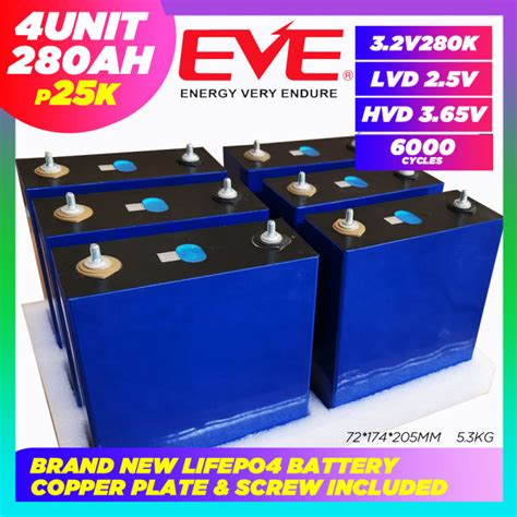 All New Eve V Ah Lf K Prismatic Lifepo Lithium Ion Phosphate