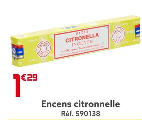 Promo Encens Citronnelle Chez Gifi