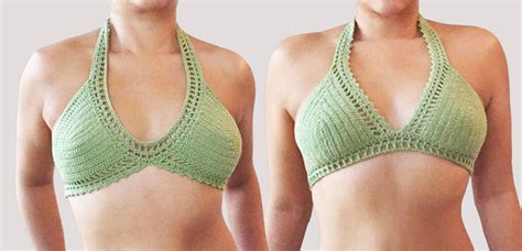 Crochet Bralette Bikini Set Pdf Pattern Crochet Halter Top Etsy
