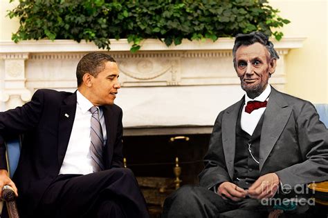 Abraham Lincoln And Barack Obama Photograph By Jorge Fernandez Fine