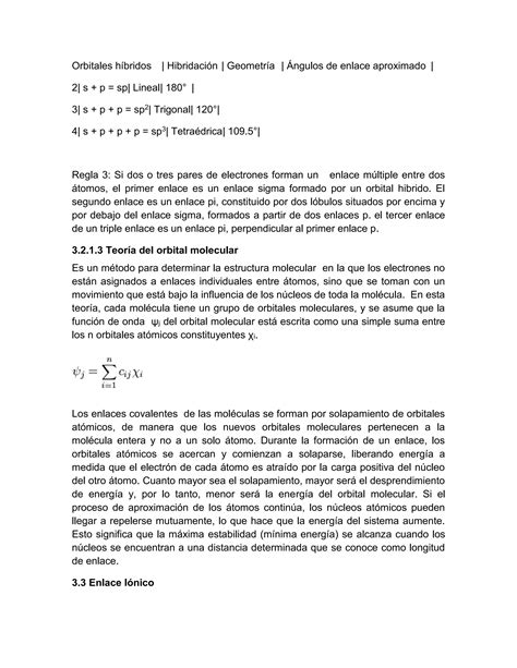 Quimica Unidad 3 Enlaces Quimicos Pdf