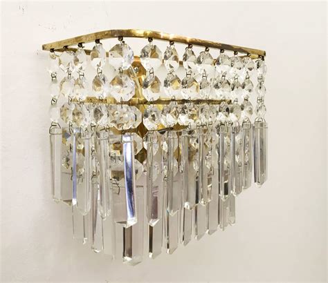 Pair Of Austrian Crystal Sconces By Bakalowits And Sohne For Sale At 1stdibs