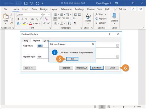 Find And Replace Text In Word Instructions And Video Lesson Riset