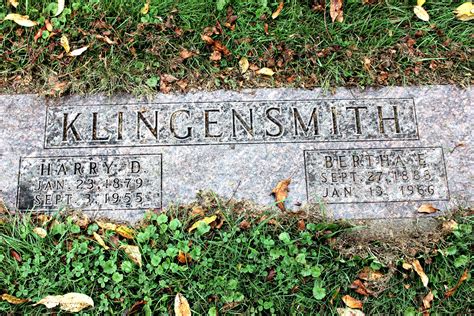 Harry Dale Klingensmith 1879 1955 Mémorial Find a Grave