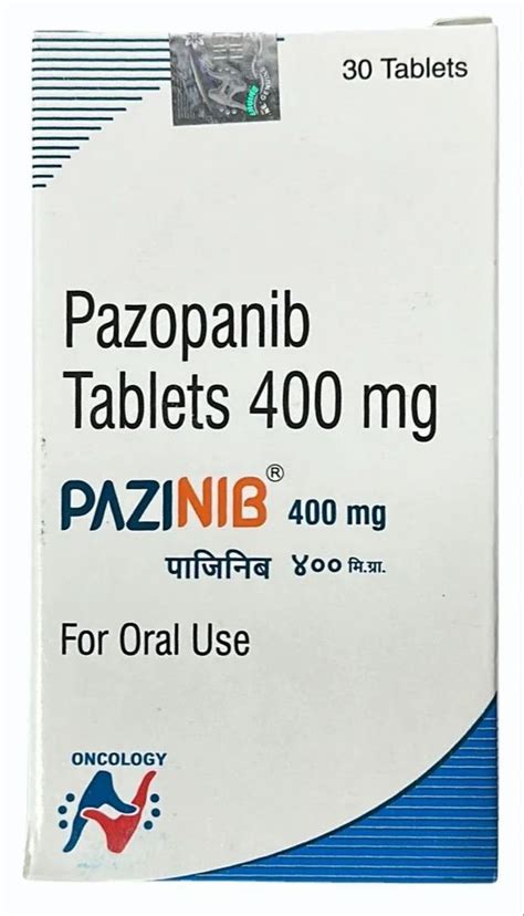 Pazopanib Pazinib 400mg Tablets At Rs 2700 Bottle Anti Cancer