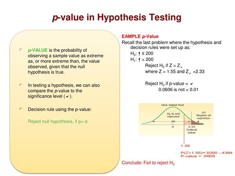 Ppt One Sample Tests Of Hypothesis Powerpoint Presentation Free