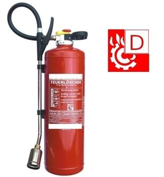 12 kg Metallbrand Pulver Auflade Feuerlöscher DIN EN 3 https