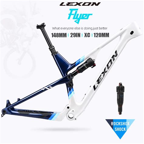 2023 Lexon Flyer Voll Federung Carbon MTB Rahmen 29er 15 5 17 5 19 21