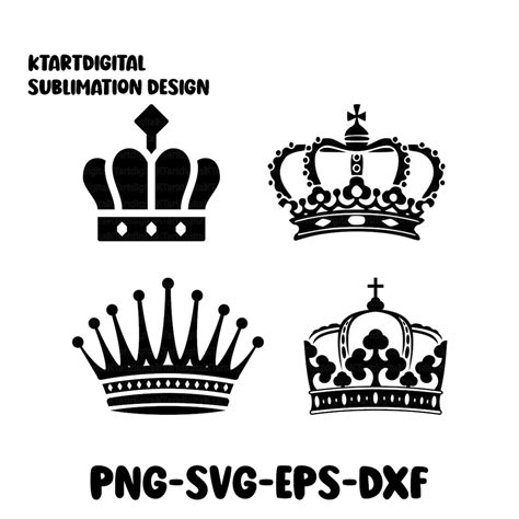 Royal Crown Svg File King Crown Svg Queen Crown Svg Princess Tiara Svg File For Cricut For