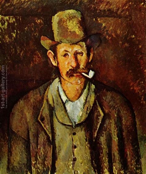 Man With A Pipe Paul Cezanne Reproduction St Art Gallery Paul