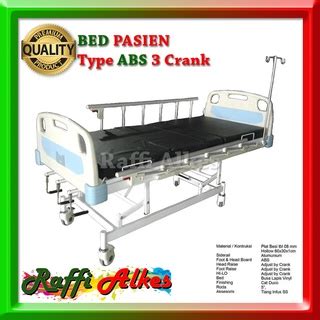 Jual BED PASIEN ABS 3 ENGKOL ABS MANUAL BED PASIEN 3 CRANK ABS