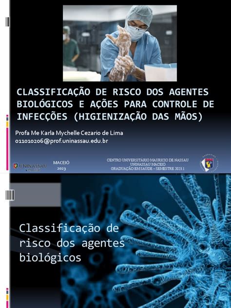 Classificação De Risco Dos Agentes Biológicos E Medidas De Prevenção E