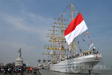 Kri Bima Suci Kembali Usai Berlayar Arungi Nusantara Selama Hari