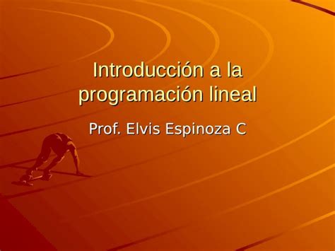 PPT Introducción a la programación lineal DOKUMEN TIPS