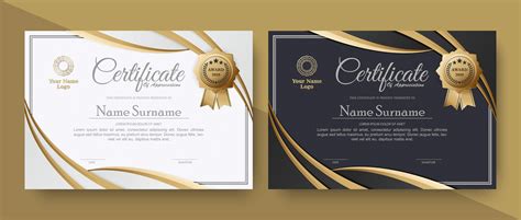 Elegant Certificate Award Set 1427534 Vector Art At Vecteezy