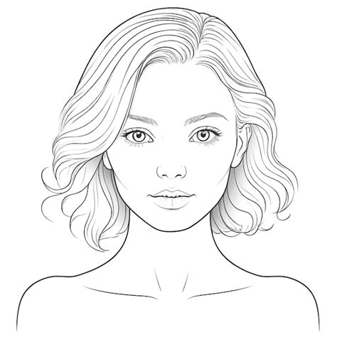 Premium Photo Outline Illustration On White Background