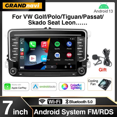 GRANDnavi Radio Con GPS Para Coche Reproductor Con Android 13 2DIN Para