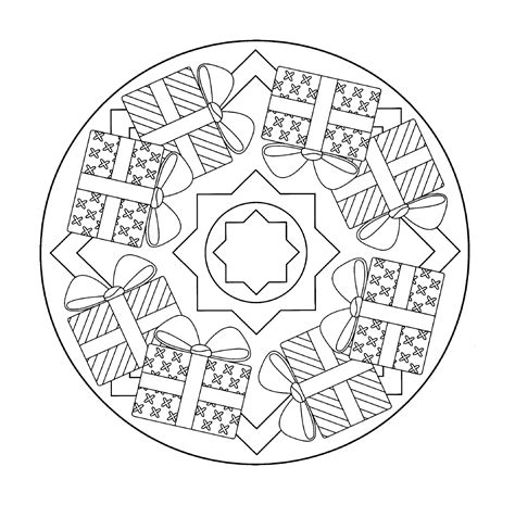 Dessin Mandala De No L Coloriages Imprimer