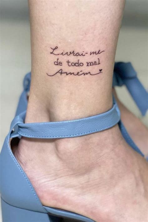 Tatuagens Femininas Escritas Frases E Ideias Inspiradoras Tatuagem