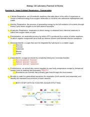 2020 Biology 110 Laboratory Practical Final 2 REVIEW With Answer Doc