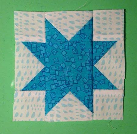 QM Bitty Blocks Septembers Sawtooth Stars Quilt Block Patterns Free