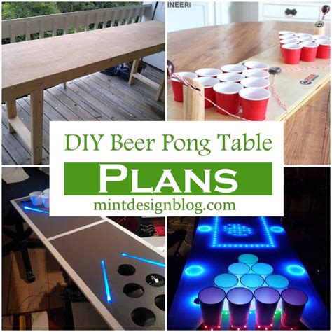 18 Free Diy Beer Pong Table Plans Mint Design Blog