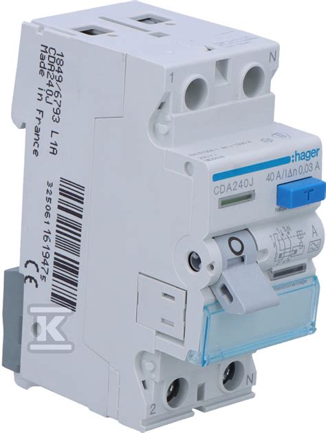 Residual Current Circuit Breaker A Ma Pole Type A Cda J