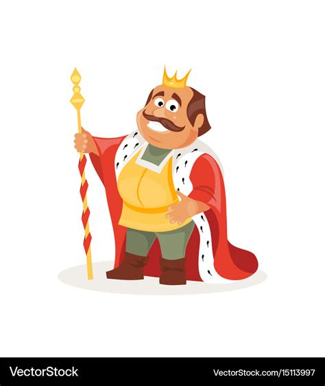 Cartoon king Royalty Free Vector Image - VectorStock