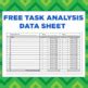 FREE Task Analysis Data Sheet Fillable PDF File By ThinkPsych TPT