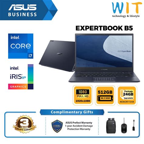 Asus Expertbook B5 B5302ce Aeg0204r Intel Core I7 1165g7 8gb 24gb Ram 512gb Ssd 133fhd