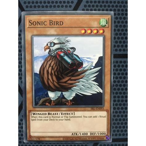 Bài yugioh thời đầu duel monster Sonic Bird SRL EN093 Common