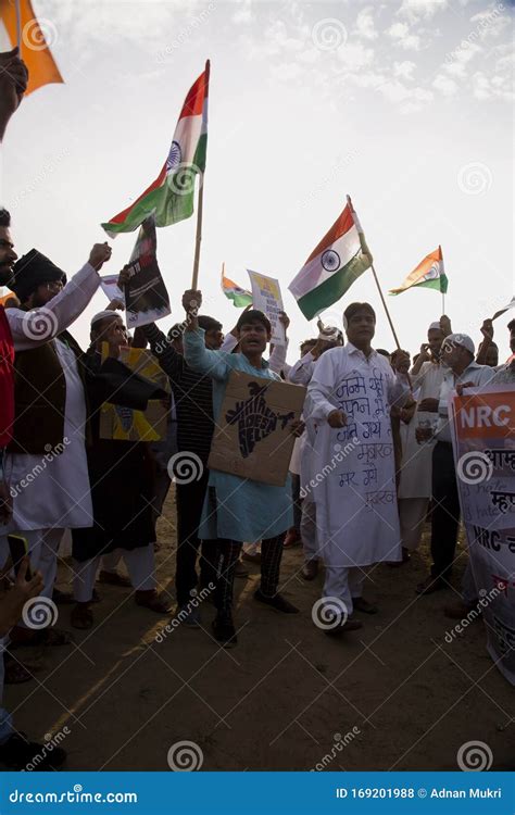 Protest Against Caa Nrc Bill In Mumbai At Azad Maidan Editorial Stock