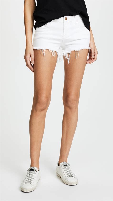 Blank NYC Denim Cutoff Shorts In White Lyst