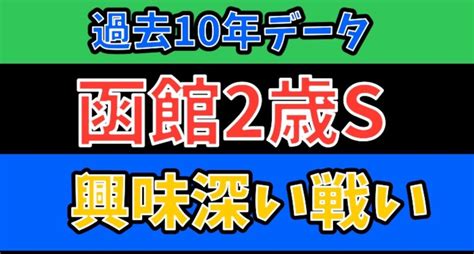 2022年 函館2歳 過去10年データ 馬イチ精密データ予想