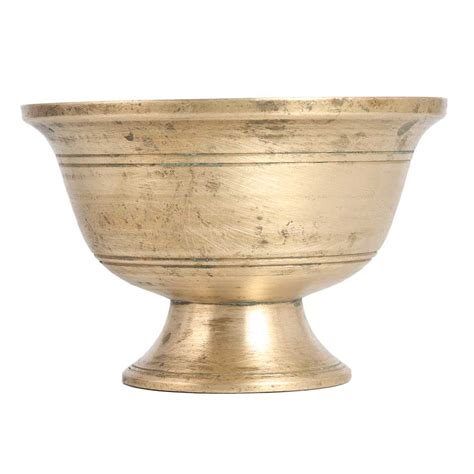 Brass Kumkum Tilak Bowl In Antique Finish