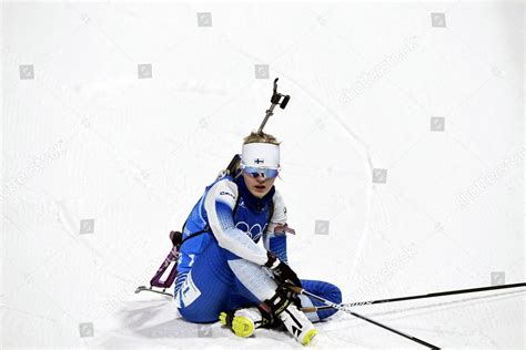 Venla Lehtonen Finland After Biathlon Womens Editorial Stock Photo