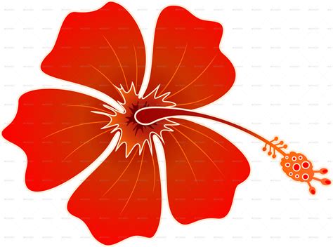 Download Red Hibiscus Png Clip Art Library Batik Hibiscus Png Image