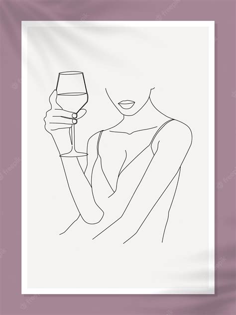 Premium Vector Minimal Line Art Hands Vector Glass Pastel Aesthetic